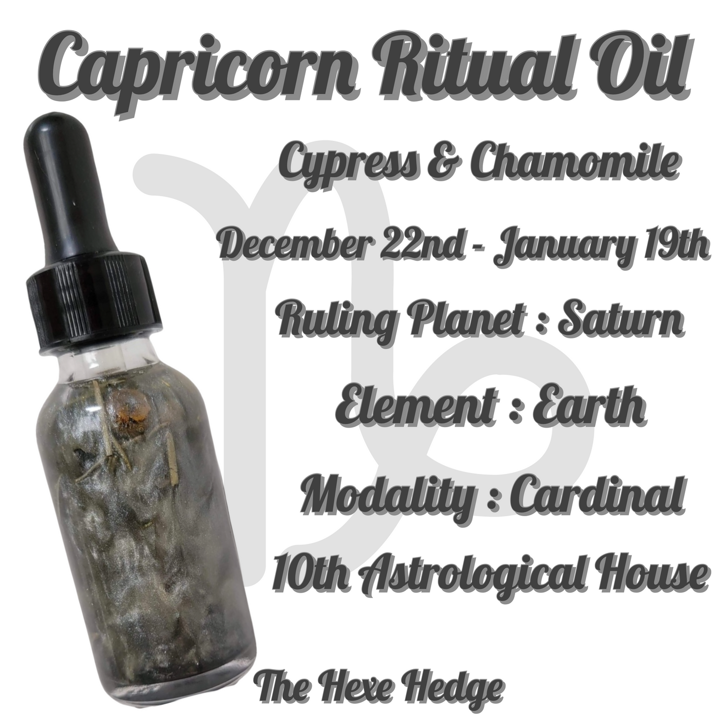 Zodiac Power Ritual Oil 1oz Dropper Bottles + Ritual Oil + Roller Oil + Spell Oil + Zodiac + Astrology