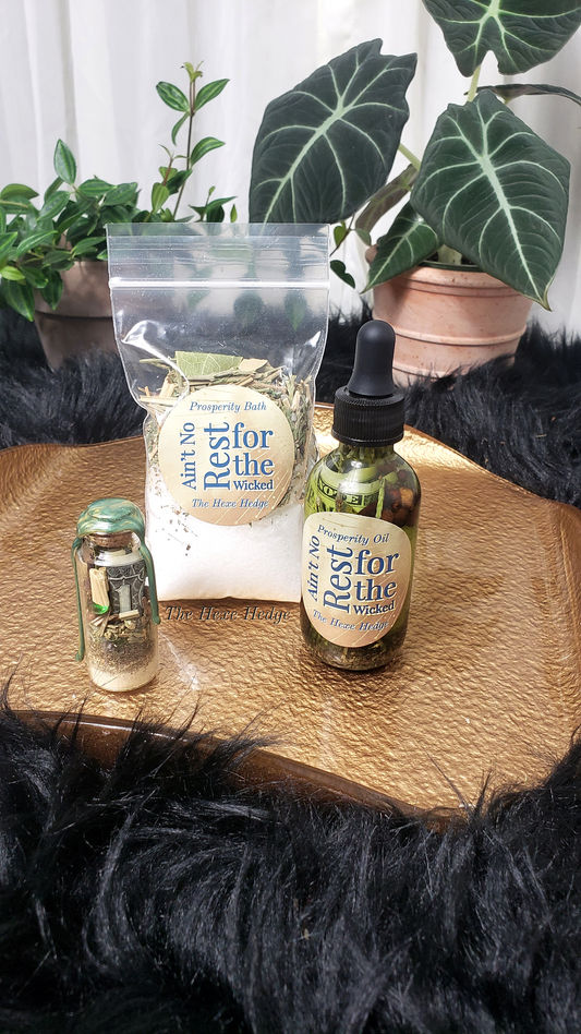 Ain't No Rest for the Wicked Prosperity Trio + Prosperity Bundle + Prosperity Spell Kit + Money Spell Kit