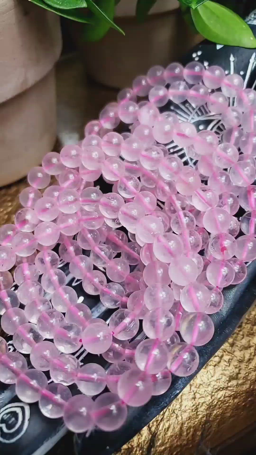 Rose Quartz Bracelets + Gemstone Bracelets + Rose Quartz