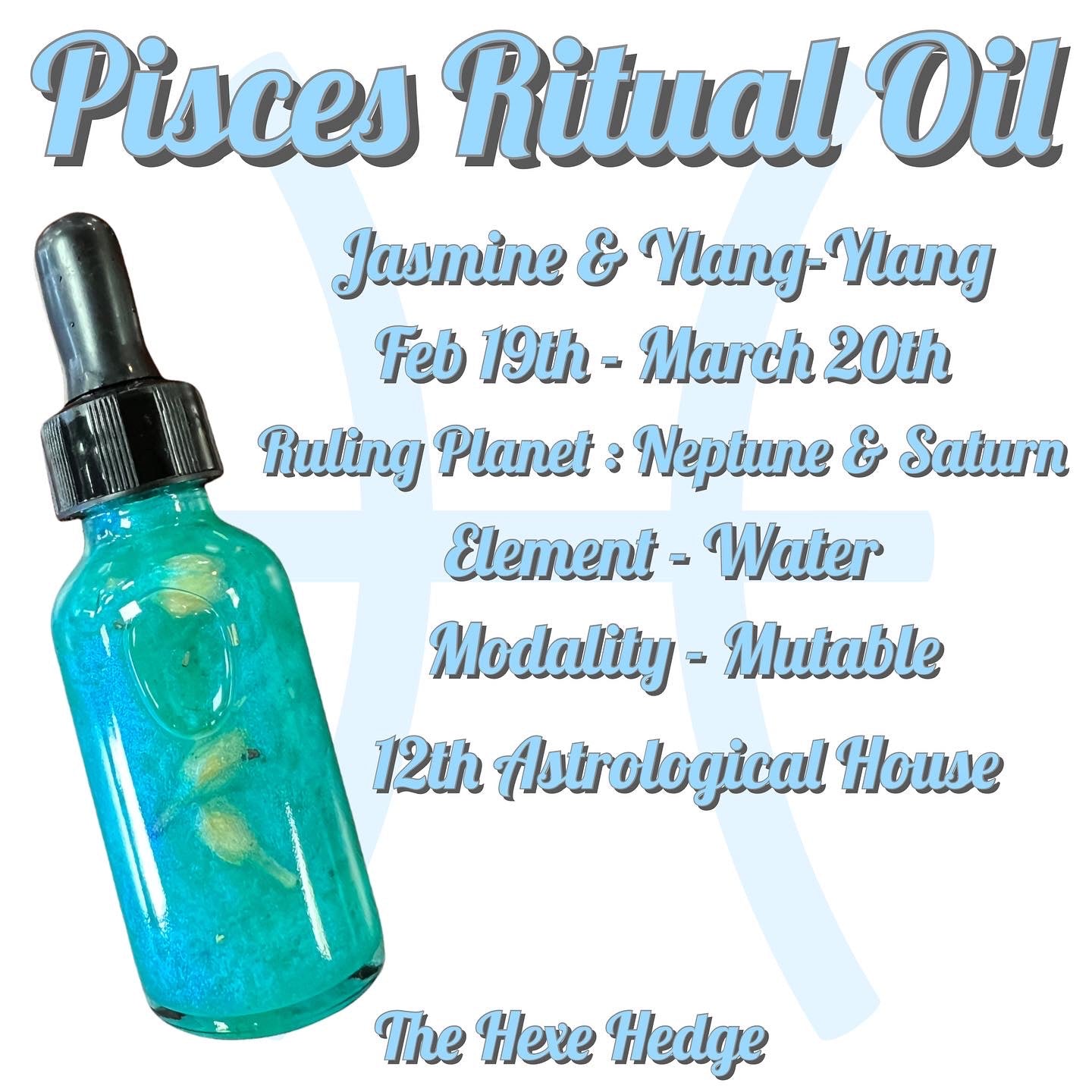 Zodiac Power Ritual Oil 1oz Dropper Bottles + Ritual Oil + Roller Oil + Spell Oil + Zodiac + Astrology