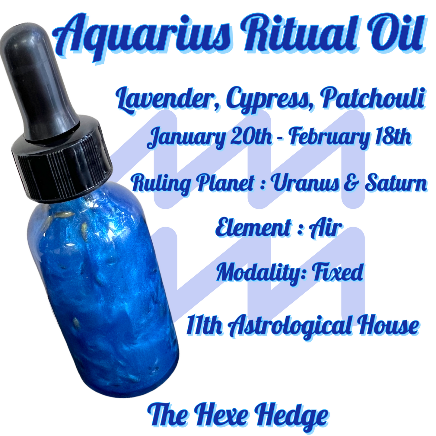 Zodiac Power Ritual Oil 1oz Dropper Bottles + Ritual Oil + Roller Oil + Spell Oil + Zodiac + Astrology